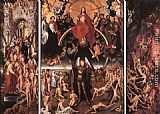 Triptych Paintings - Last Judgment Triptych (open) by Hans Memling
